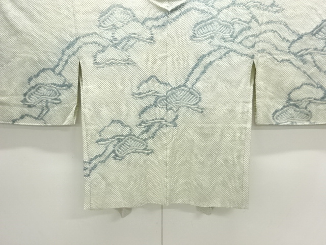 JAPANESE KIMONO / ANTIQUE HAORI / SILK / ALL SHIBORI / PINE